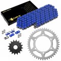 Caltric O-ring Blue Drive Chain Sprockets Kit Compatible With Yamaha R6 Yzfr6 Yzf-r6 2006-2014