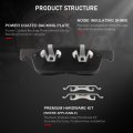 Front Disc Brake Pad Set With Hardware D2170 For Subaru Ascent 2019 2023 Ceramic Pads Suv