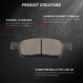 Front Disc Brake Pad Set With Hardware D2170 For Subaru Ascent 2019 2023 Ceramic Pads Suv
