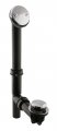 Westbrass 593144-26 Black 1-1 2 Tubular Tip-toe Bath Waste Drain Kit Polished Chrome 