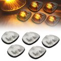 Auto Dynasty For Dodge Ram 1500 2500 3500 Br 5 X Led Cab Roof Top Lights Chrome Housing Yellow 