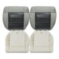 Driver Passenger Bottom Replacement Seat Cover Foam Cushion Dark Gray Med Slate 2 Tone For Jeep Wrangler Rubicon 2008 2009 2010 