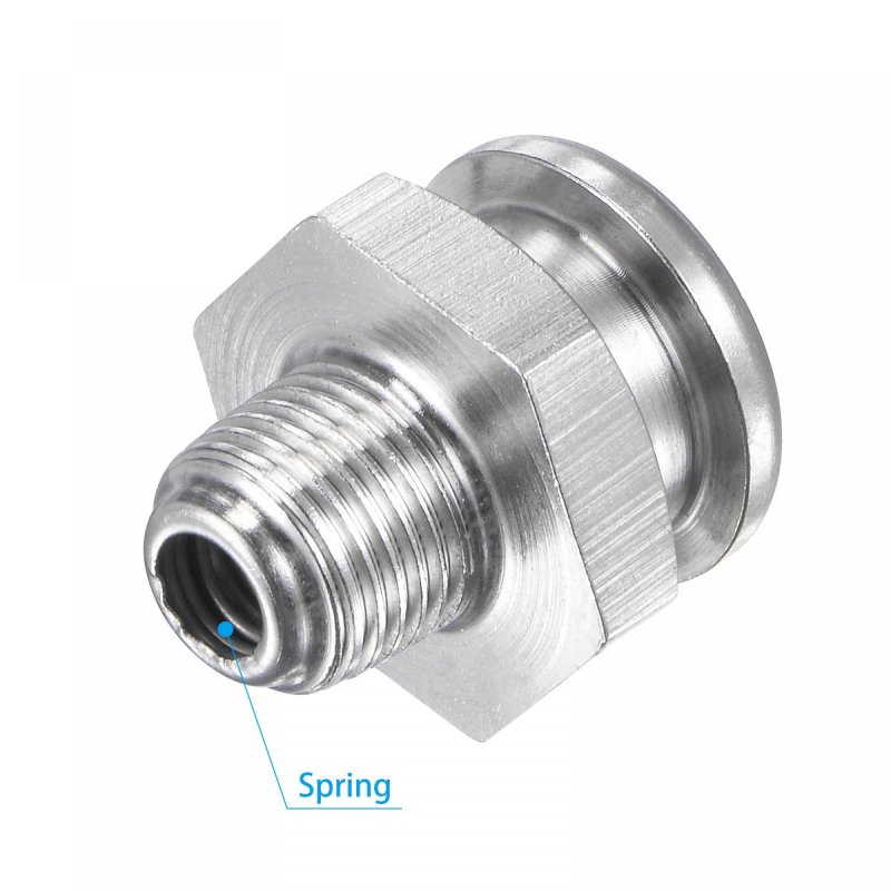 Push Button Grease Oil Cup 1 8-28g Male Thread 304 Stainless Steel Ball Oiler For Lubrication System