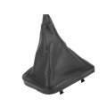 A Absopro Gear Shifter Shift Boot Dust Cover For Bmw 325i 2001-2005 Pu Leather Black 