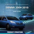 Dash Board Cover For Toyota Sienna 2004 2005 2006 2007 2008 2009 2010 Gray Tpe Dashboard Replacement Inside Fit