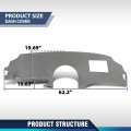 Dash Board Cover For Toyota Sienna 2004 2005 2006 2007 2008 2009 2010 Gray Tpe Dashboard Replacement Inside Fit