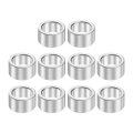 10pcs Aluminum Spacer 7 16 Od X 5 Id 1 4 Length Screw Standoff Bushing Plain Finish Unthreaded Round Metal For Screws Bolts And 