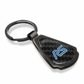 Ipick Image Compatible With Ford Focus Rs Real Black Carbon Fiber Gunmetal Metal Teardrop Key Chain