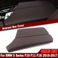 Beige White Gray Black Brown Mocha Leather Center Console Armrest Cover For Bmw 5 Series F10 F11 F18 2010-2017