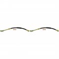 A-partrix 2x Rear Brake Hose Line Hydraulic Fits Chevrolet Corvette 1984 1985 1986 1987 