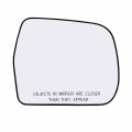 Passenger Side Mirror Replacement Glass With Plastic Back Plate Non-heated Compatible 2001-2007 Toyota Highlander