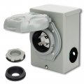 30amp Generator Power Inlet Box With Pre Punched Knockouts 30 Amp Nema L14-30p For 4 Prong Indicator Light Outdoor Use Etl 