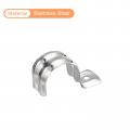 Uxcell 18pcs 1 Inch Rigid Pipe Straps One Hole R Shape Bracket Stainless Steel Clamp For Tube Wire Installation