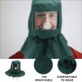 Sandblasting Equipment Cement Dust Plaque Hood Helmet Tape Anti-dust Welding Fasteners Sand Cap Anti Mask Face Protective