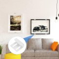 10 Pcs Stainless Steel Tile Hanger Adjustable Display Wall Mounting Bracket Mounted Hook Fastener For Mirrors Picture Frames 