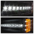 Acanii For 2003-2006 Chevy Silverado 1500 2500 3500 Led Bumper Parking Lights Signal Lamps Left Right Chrome Housing