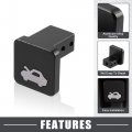 A Absopro Hood Release Latch Handle Repair Kit For Honda Crv 1997-2006 Metal Black Set Of 2