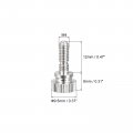 Uxcell Knurled Thumb Screws M4x12mm Brass Slotted Thread Shoulder Bolts Grip Knobs Fasteners Nickel Plated 10pcs