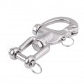 Qiilu 316 Stainless Steel Jaw Swivel Snap Shackle For Sailboat Spinnaker Halyard 03