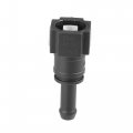 X Autohaux 2pcs Fuel Line Quick Connect Straight Push-on Single Barb Hose Adapter Connector For 5 16 To 16 Rubber Tubing