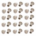 M6 X 12mm Carbon Steel Rivet Hex Socket Head Insert Nut 30pcs 