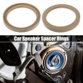 Uxcell 4 Pcs Universal 6 5 Inch Speaker Subwoofer Mounting Spacer Rings Solid Wood Beige