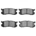 Rear Disc Brake Pads For Mazda 626 Mx 6 1990 1991 1992 Set Of 4 0 51 In Inner Pad Thickness 4000 Hybridynamic Series 