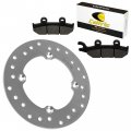 Caltric Front Right Brake Disc With Pads Compatible Can-am Maverick Max 1000r 2014 2015 2016 2017 2018