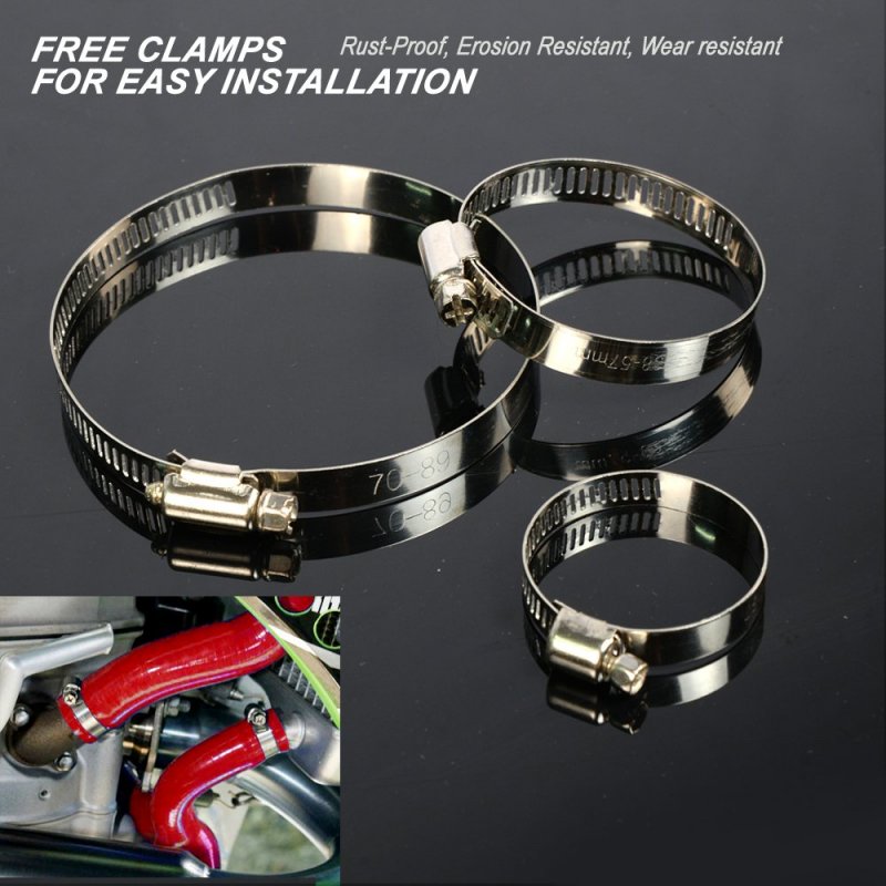 Silicone Radiator Coolant Hose Pipe Kit Clamps For Civic 1 6l Sohc D15 D16 Eg Ek 1992-2000 White