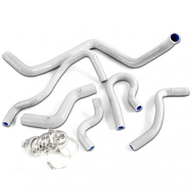 Silicone Radiator Coolant Hose Pipe Kit Clamps For Civic 1 6l Sohc D15 D16 Eg Ek 1992-2000 White