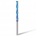 Hqmaster Upcut Spiral Router Bit 1 4 Inch Shank Extra Long Solid Carbide Cnc With Nano Blue Coating End Mill For Wood Cut 