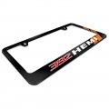 Ipick Image Made For Hemi 392-hemi Orange Stripe Black Metal License Plate Frame Dodge Ram Jeep