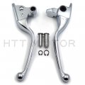 Httmt Mt241-026a- Chromed Brake Clutch Hand Levers Compatible With H-d 2008 2009 2010 2011 2012 2013 Touring And Trike