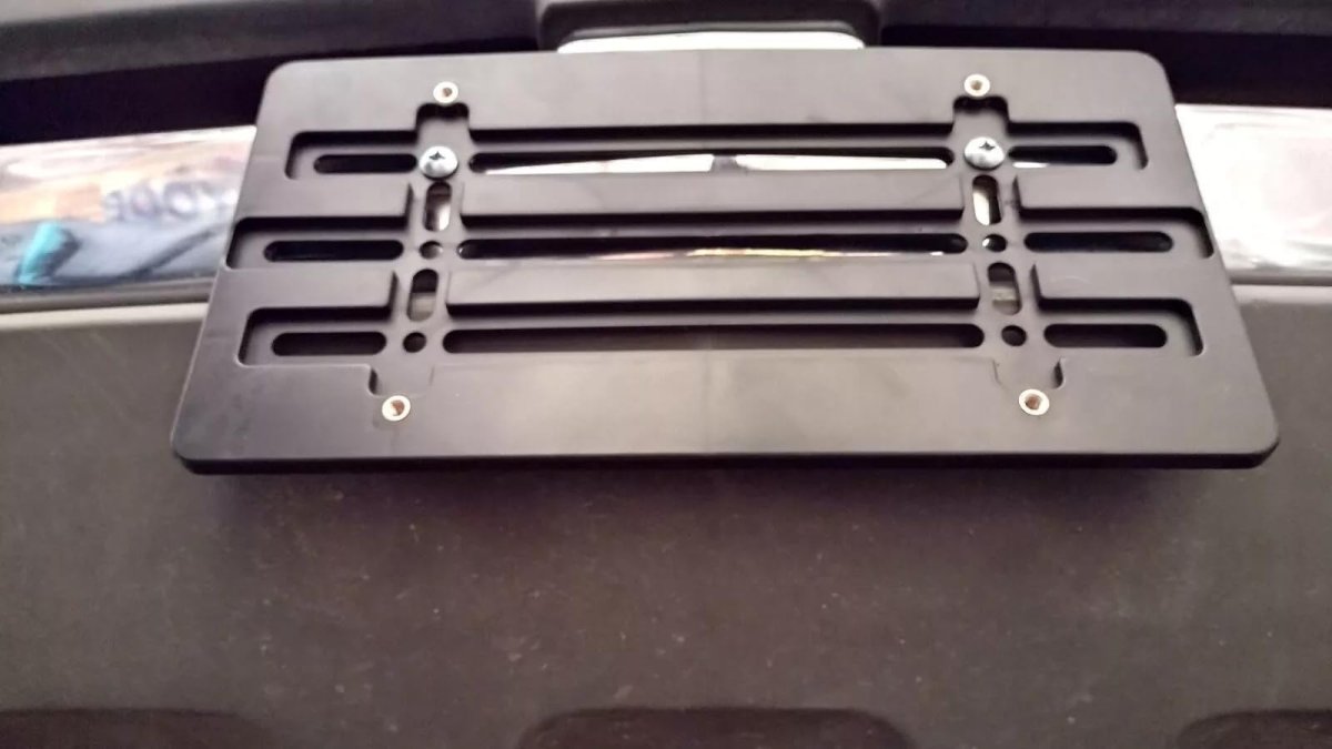 Front Bumper License Plate G Mounting Relocator Adapter Kit Bracket For Polestar All Models A Holder With 2 Screws 4 Bolts
