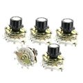 A14032600ux0646 6mm Knurled Shaft 12pin 1-pole 11-position Select Rotary Switch Pack Of 5 