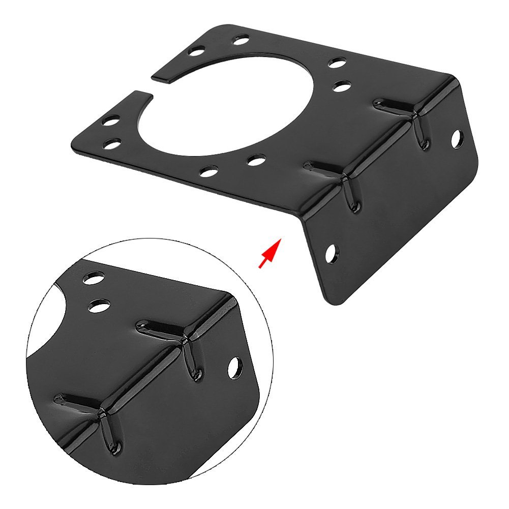 Trailer Plug Bracket 7 Way Metal Mounting Holder For Pin Towing Connector Socket