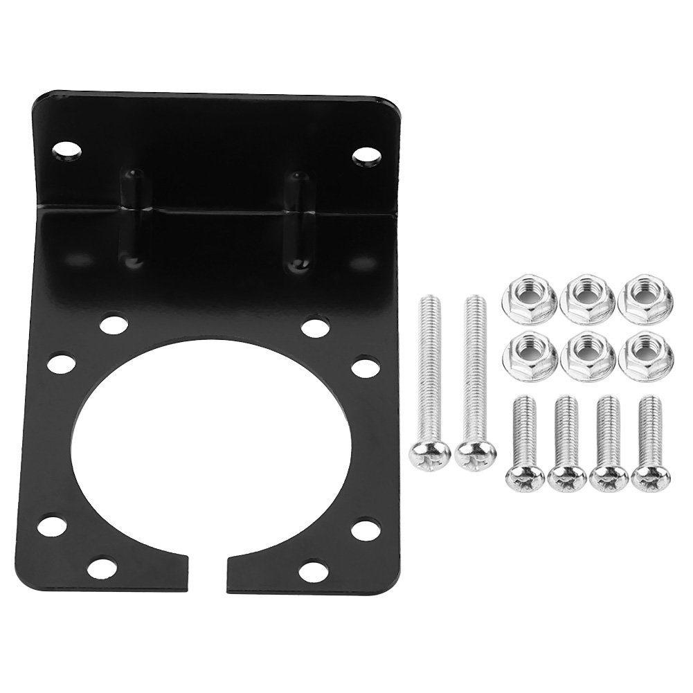 Trailer Plug Bracket 7 Way Metal Mounting Holder For Pin Towing Connector Socket