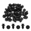 Uxcell 30pcs 10mm Dia Hole Car Fixing Clips Plastic Expanding Rivets Fasteners Black