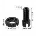 X Autohaux 1 Pcs M10 Brake Clutch Cable Line Adjuster Screw Adjusting Bolt With Slotted For Motorcycle Bike Scooter Aluminum