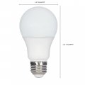 Satco S39596 48 Bulbs Value Pack 9 5 Watt 120v A19 Led Lightbulb Frosted Finish Elegant Style Temp Warm 2700k Medium Base For