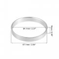 X Autohaux 2pcs Od 67 1mm To Id 64 Aluminium Alloy Car Hub Centric Rings Wheel Bore Center Spacer