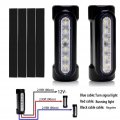 Motorcycle Highway Bar Lights Switchback Led Driving And Amber Turn Signals For 1 25 In Crash Bars Touring Bikes Black 2 Piece