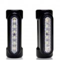 Opl5 Motorcycle Highway Bar Lights Switchback Driving Led Amber Turn Signals White Crash For 1-1 4 Inch Bars Touring Bikes 