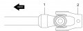 Caltric Rear Drive Shaft Yoke With U-joint Compatible Yamaha Big Bear 400 Yfm400 2x4 2000 2001
