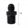 4 Pack 6an To 3 8 Npt Adapter Straight Pipe Thread 6 An Flare Fitting Black