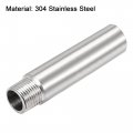 Uxcell Shower Head Extension Arm Stainless Steel 1 2pt Male To Female Thread 120mm Length Cast Pipe Fitting Coupler