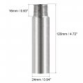 Uxcell Shower Head Extension Arm Stainless Steel 1 2pt Male To Female Thread 120mm Length Cast Pipe Fitting Coupler
