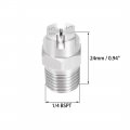 Uxcell Flat Fan Spray Tip 1 4bspt Male Thread 304 Stainless Steel Nozzle 65 Degree 4mm Orifice Diameter 2 Pcs