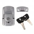 Minho Iron Motorcycle Rear Trunk Lock Silver Antia Theft With 2 Keys