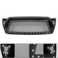 Front Grille Frame Style Upper Glossy Black Mesh With Rivet Replacement For Toyota Tacoma Pickup 2005-2011
